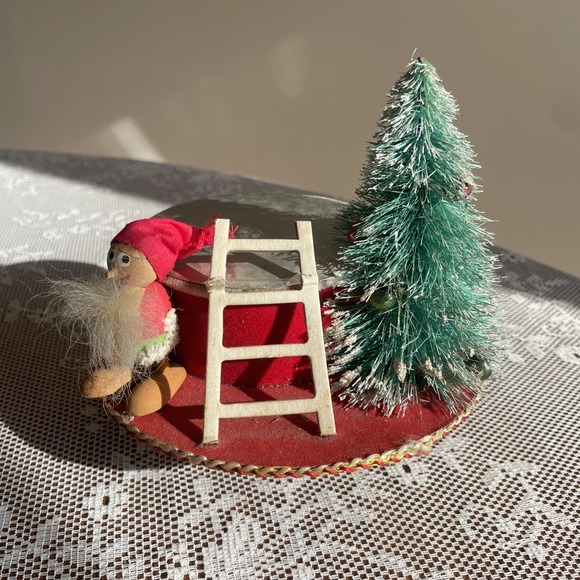 Vintage Other - Vintage Musical Christmas Assemblage Stand Pixie Mercury Bead Bottle Tree Japan